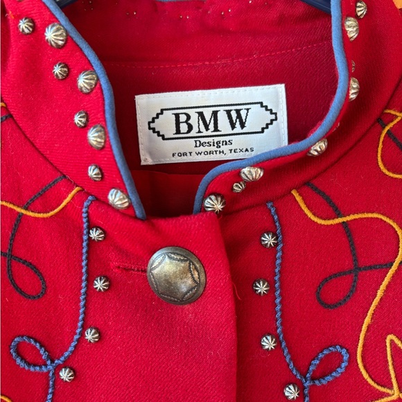 BMW vintage cropped jacket size S 100% Wool - Picture 2 of 10